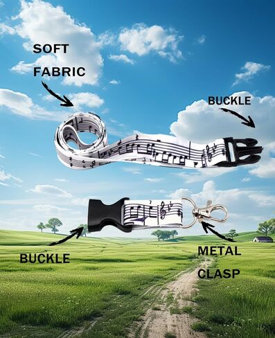 حبل EASTERUP للمفاتيح، حبل سلسلة مفاتيح ممتاز ناعم وحريري وحزام عريض ومطبوع بشكل جميل، حبل للمعلم مع مشبك زنبركي للنساء/الرجال in Kuwait