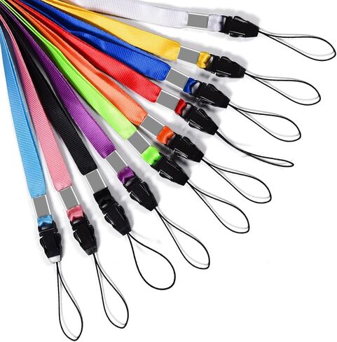 20PCS PACK 18-Inch Colorful Quick Release Neck Lanyards Straps Strings for USB Flash Drives, Keychains, ID Name Tag, Badge Holders or Other Portable items in Saudi Arabia