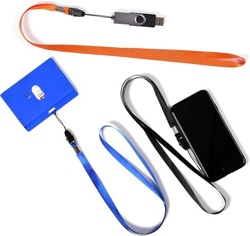 20PCS PACK 18-Inch Colorful Quick Release Neck Lanyards Straps Strings for USB Flash Drives, Keychains, ID Name Tag, Badge Holders or Other Portable items in Saudi Arabia