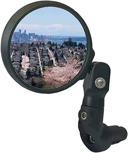 Hafny NEW Multi-Adjustable Bar End Bike Mirror, HD Safe Blast-Resistance Glass Cycling Mirror, E-bike Mirror, Bicycle Rearview Mirror, HF-M952B-FR08 (Anti-glare Blue Glass) in Saudi Arabia
