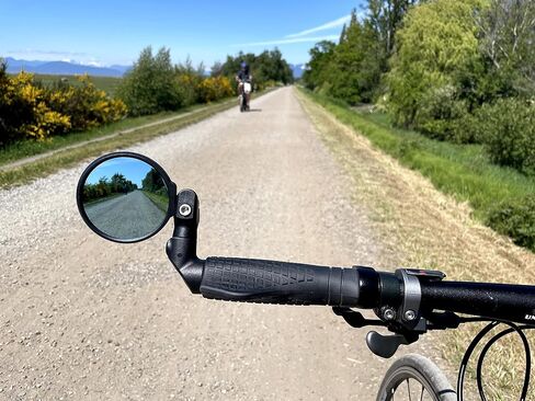 Hafny NEW Multi-Adjustable Bar End Bike Mirror, HD Safe Blast-Resistance Glass Cycling Mirror, E-bike Mirror, Bicycle Rearview Mirror, HF-M952B-FR08 (Anti-glare Blue Glass) in Saudi Arabia