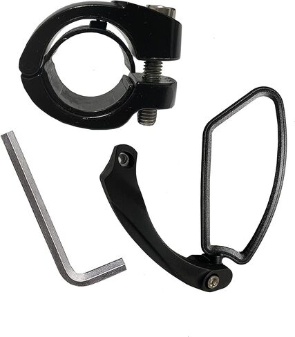 Bicycle mirror,handlebars bike mirror,safety rearview mirror,stainless steel lens suitable for road/mountain/electric bicycle/children/adult bicycle (left) in Saudi Arabia
