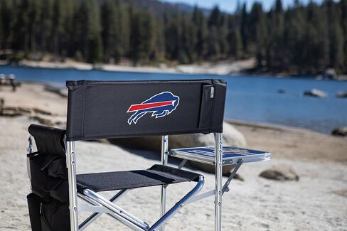 PICNIC TIME NFL Sports Side Table, Beach, Camp Chair for Adults, 19 x 24 x 33, Black in Saudi Arabia