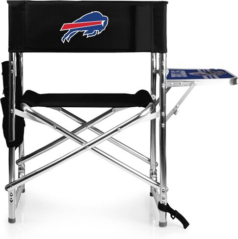 PICNIC TIME NFL Sports Side Table, Beach, Camp Chair for Adults, 19 x 24 x 33, Black in Saudi Arabia