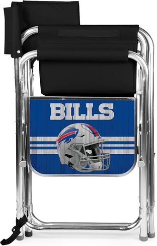 PICNIC TIME NFL Sports Side Table, Beach, Camp Chair for Adults, 19 x 24 x 33, Black in Saudi Arabia