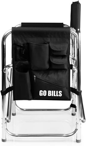 PICNIC TIME NFL Sports Side Table, Beach, Camp Chair for Adults, 19 x 24 x 33, Black in Saudi Arabia