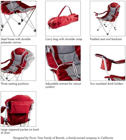 PICNIC TIME Reclining Camp Chair Outdoor Furniture in Saudi Arabia