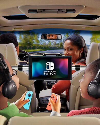 حامل iPad من الألومنيوم للسيارة، ومسند رأس للكمبيوتر اللوحي للأطفال، متوافق مع iPad Pro 12.9 11، وiPad Air Mini، وGaxlaxy Tabs، والهواتف المحمولة والأجهزة اللوحية الأخرى مقاس 4.7-12.9 بوصة باللون الأسود in Kuwait