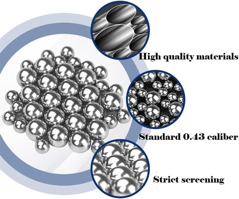 100 قطعة من كرات الطلاء 50 كالوري، مقلاع كرات الطلاء المصنوعة من الألومنيوم الصلب عيار 0.50، 2.6 جرام، كرات الدفاع عن النفس مناسبة لـ t4e TR50/HDR 50 in Kuwait
