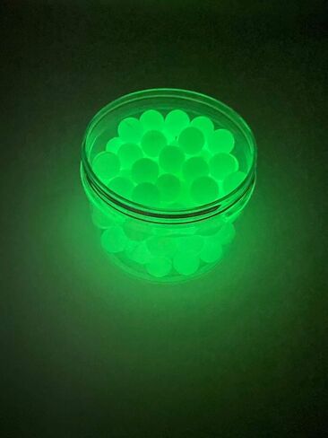 100 x Night Vision Fluorescent Silicon Rubber Balls Paintballs Reballs Glowing in The Dark for Training Self and Home Defense Pistols in 43 Caliber in Kuwait