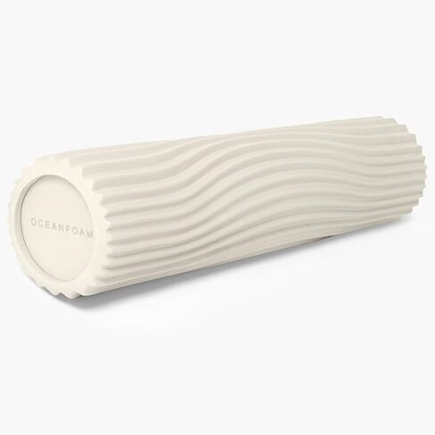 Natural Tidal Roller - Ergonomic Wide Wave Textured Myofascial Back Muscle Massage Foam Roller - Yoga, Athletics, Body Stiffness Stretching Excercises Balance Fitness Trainer - Full Size in Saudi Arabia