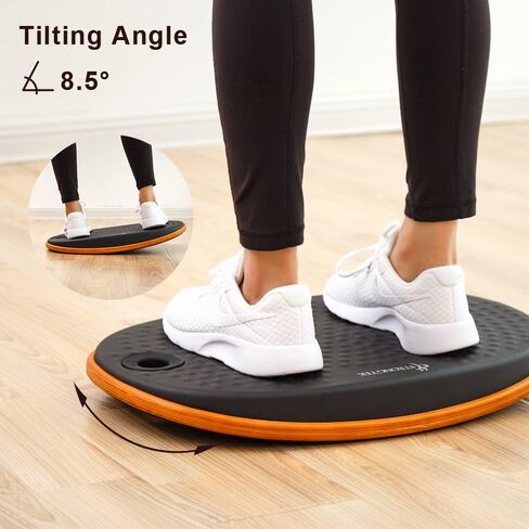 StrongTek Anti Fatigue Balance Board, Standing Desk Balance Boards, Sit Stand Desk Mat Accessory, Wobble Foot Rocker, Balancing Mat, Exercise Core Strength, Comfortable Standing in Kuwait