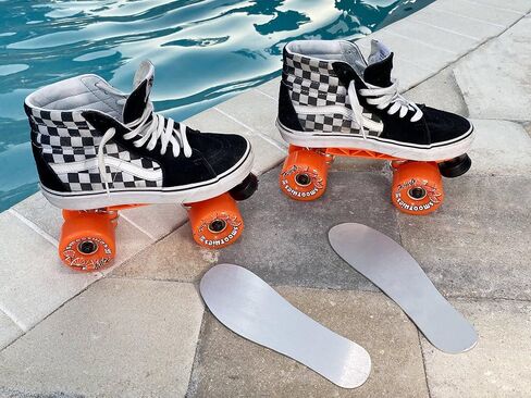 مجموعة تثبيت أحذية التزلج الدوارة للألواح التي يمكنك صنعها بنفسك - متوافقة مع ماركات Vans وConverse والأحذية الرياضية عالية الجودة - صمم زلاجات التزلج الخاصة بك - من الألومنيوم in Kuwait
