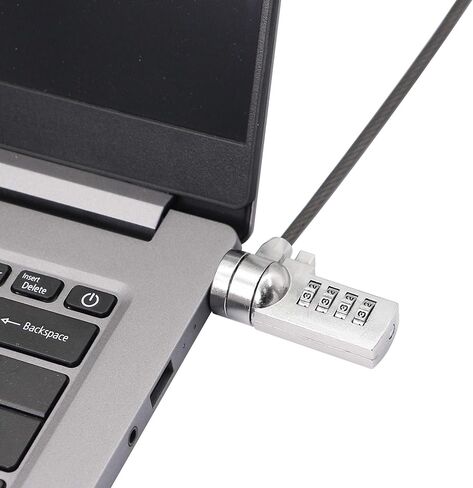 YACSEJAO Notebook Lock and Security Cable Laptop Cable Lock Hardware Security Cable Lock Anti Theft for All Devices with 3x7mm Keyholes are Supported(1.2M/3.9FT) in Saudi Arabia
