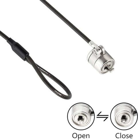 YACSEJAO Notebook Lock and Security Cable Laptop Cable Lock Hardware Security Cable Lock Anti Theft for All Devices with 3x7mm Keyholes are Supported(1.2M/3.9FT) in Saudi Arabia
