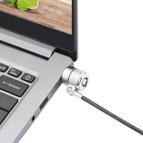 YACSEJAO Notebook Lock and Security Cable Laptop Cable Lock Hardware Security Cable Lock Anti Theft for All Devices with 3x7mm Keyholes are Supported(1.2M/3.9FT) in Saudi Arabia