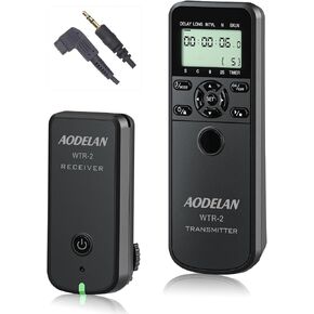 Wireless Shutter Intervalometer Timer Control with LCD and HDR for Nikon D750, D5300, D5600, D7200, D7500, Z6, Z7, Z9, D800, D850, Coolpix P1000