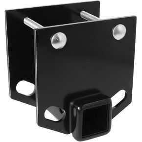 Camper RV Bumper Hitch Receiver 2 inch Adapter Fits for 4 x 4 inch Square Beams RV Rear Bumpers，3500 LBS Capacity for Cargo Carrier Bike Racks
