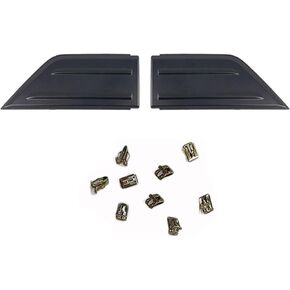 Front Bumper Trim Center Guard Pad Inserts End Caps Cover for Ford F150 2021 2022 2023 (Not fits for Harley Edition and Raptor)