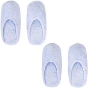 THIRSTY TOWELS Cloud 9 Turkish Spa Slippers, Cozy Plush Lounging Mules, Non-Slip, Washable 2-Pack, Holiday Gift, Stocking Stuffer in Saudi Arabia