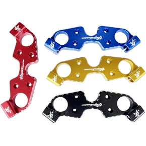 Red Billet Aluminum Triple Tree Top Clamp Yoke Cover Compatible with Suzuki Hayabusa GSXR1300 1999-2020