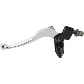 قابض فرامل 7/8 بوصة رافعة يسار عالمية لمقود الدراجة النارية قابلة للطي لـ CRF XR 80 100 XR200 SSR 125cc Coolster Roketa Baja Pit Dirt Motor Bike Motocross Parts فضي