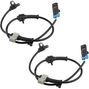 2Pcs Front ABS Wheel Speed Sensor Left & Right Side Fit for for Chevy Silverado 1500 99-06, Yukon Tahoe Suburban 1500 00-05, GMC Sierra Savana Yukon XL 1500 2500 Replace# ‎ALS482 970-011
