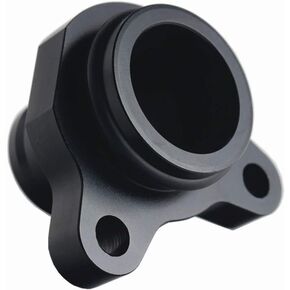 Dewhel For BMW 335i 11537541992 11537544638 OEM Replacement Water Hose Fitting Replacement Aluminum (Black)