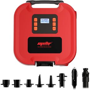 مضخة لوح مجداف لاسلكية من Mellif لبطارية ميلووكي 18 فولت (بدون بطارية)، مضخة SUP محمولة 20 رطل لكل بوصة مربعة، موصل سيارة 12 فولت تيار مستمر، إيقاف تلقائي، مضخة كهربائية لألواح التجديف القابلة للنفخ والقوارب والرياضات المائية in Kuwait