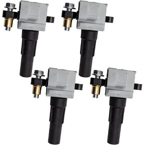 Ignition Coil Pack Set Of 4 Compatible With Subaru Baja Forester Impreza Legacy Outback WRX 2.5T H4 EJ25 Replacement For 22433-AA540 UF508 UF567