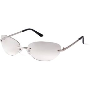 ADE WU Trendy Y2k Sunglasses for Women Men 90s Rimless Mirror Lens Sun Glasses