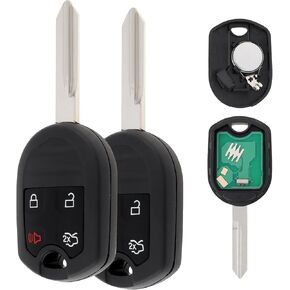 1PC Car Key Fob Keyless Entry Remote Replacement Fits for CWTWB1U793 Ford Explorer Mustang Edge Escape Expedition Flex Taurus Fusion Focus Mercury Lincoln, 4D63 80Bit Chip 315MHz 4 Buttons