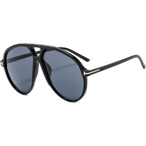 Retro Aviator Sunglasses for Womens Mens Oversized Classic 70s Vintage Trendy Square Aviators