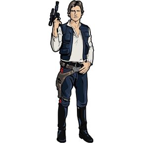 FiGPiN Star Wars A New Hope - Han Solo (749), Enamel Pin, Collectible Pin