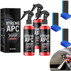 XTREME APC, Extreme Apc Cleaner, Xtreme Apc Cleaner Heavy Duty, Xtreme All Purpose Cleaner, Multi-Purpose Xtreme Degreaser Dirt and Grease Remover (3Pcs) in Saudi Arabia