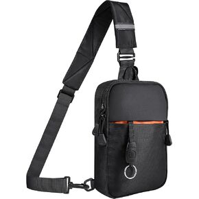 MOZETO Small Crossbody Bag, Waterproof Mini Sling Bag Utility EDC Cross Body Chest Bag for Men and Women