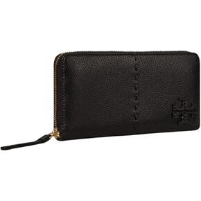 Tory Burch McGraw Zip Continental Wallet (Black)