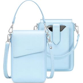 nuoku Small Crossbody Wallet Purse for Women with Phone Pocket, Small Crossbody Phone Bag with 2 Straps