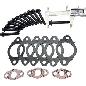 5259851 3937479 3943191 Exhaust Manifold Gaskets with Bolts Fits Cummins ISL ISL-G QSL ISC QSC 8.3L 8.9L Engine