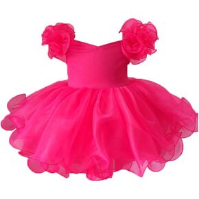 Jenniferwu EB053C Infant Toddler Baby Newborn Little Girl's Pageant Party Birthday Dress