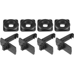 2 Kits Car Holder Retainer Compatible for Honda for Acura, Durable Anti-Slip Plastic Black Floor Mat Fixing Clips