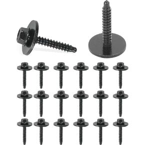 20PCS Fender Screws,Fender Liner Screws,Car Accessories Bumper Bolts,Fender Liner Bumper Cover Splash Shield Bolt Screw,Splash Shield Screws Replacement,Compatible #11570498 W716345-S450B