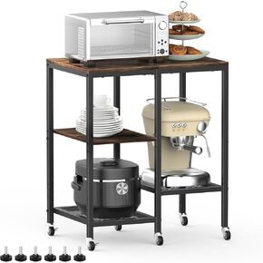 3-Tier Rolling Cart,Small Rolling Snack Cart,Utility Organization Cart with Wheels,Multi-Functional Storage Trolley with Handle for Office, Living Room, Bedroom, Kitchen, Bathroom, White