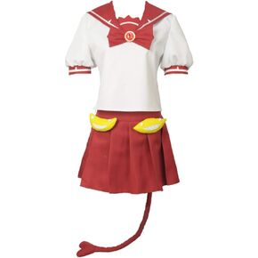 Yejue Valac Clara Cosplay Costume Demon School Adult Dress + Tail For Party Show Role Playing