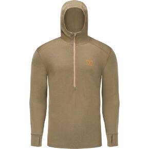 Men's Merino Wool Hunting Hoodie Base Layer Sweatshirt