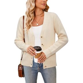Newshows Womens Fall Fashion 2024 Wool Blended Cardigan Sweater Button Down Long Sleeve Knit Outerwear Coats