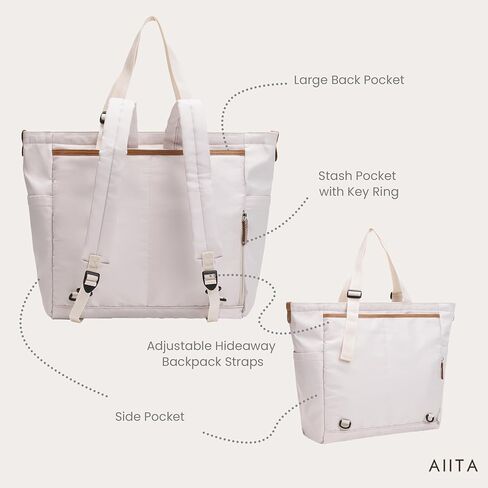 Diaper Bag Tote with Changing Pad,Stylish Diaper Tote bag for Mom and Dad, Convertible Travel Diaper Backpack, Crossbody Maternity Diaper Bag, Baby Bag, Newborn Essentials - Black in Saudi Arabia