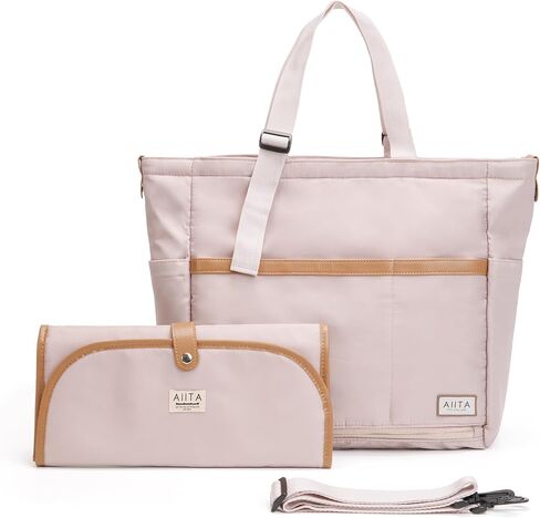 Diaper Bag Tote with Changing Pad,Stylish Diaper Tote bag for Mom and Dad, Convertible Travel Diaper Backpack, Crossbody Maternity Diaper Bag, Baby Bag, Newborn Essentials - Black in Saudi Arabia