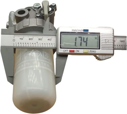 Fuel Water Separator Filter Cup Assy 1G410-43350 Compatible with Kubota M100XDTC M105XDTCC M108 M8540DT M8540F M9540DT M9540F MX4800DT MX4800F MX4800H MX5200DT MX5200F MX5200H MX5800H M95 M9540 in Saudi Arabia