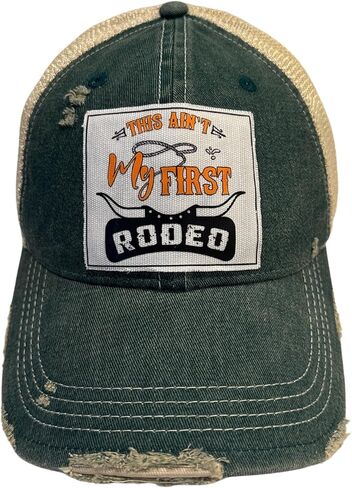 Popfizzy Funny Vintage Trucker Hats for Women and Men, Adult Humor Caps, Unisex Distressed Baseball Caps, Adjustable Snapback in Kuwait